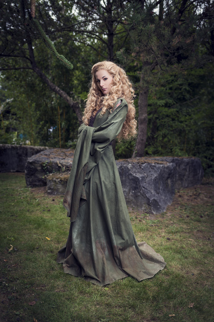 Costume Dress Woodland Medieval Women Woodland Elf Fairy Dress renaissance ...